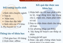 Khóa đào tạo Giáo dục viên Can thiệp sớm