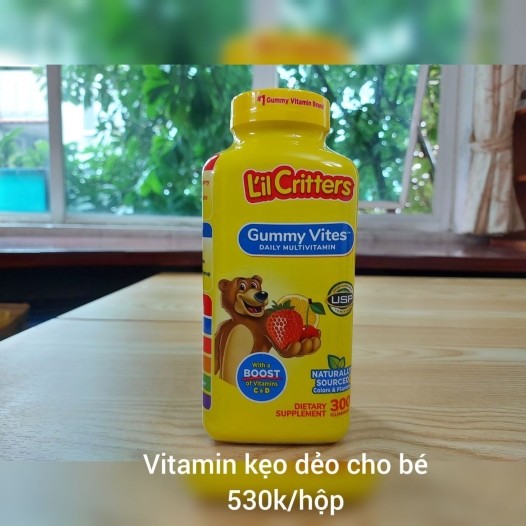 Vitamin L'ilCritters kẹo dẻo hương vị trái cây   cho bé