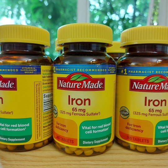 Viên uống bổ sung sắt Nature Made Iron 65mg